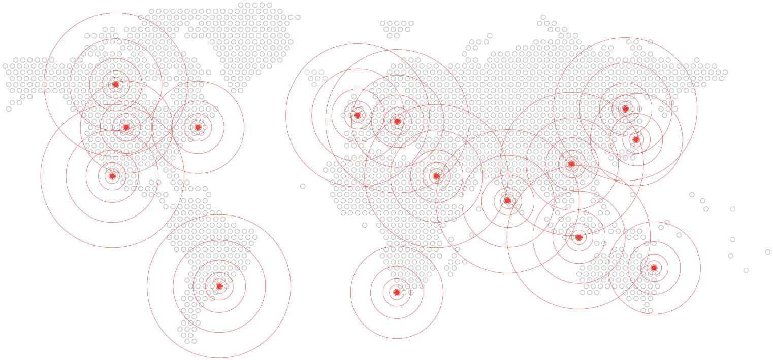 Global Server Network Map
